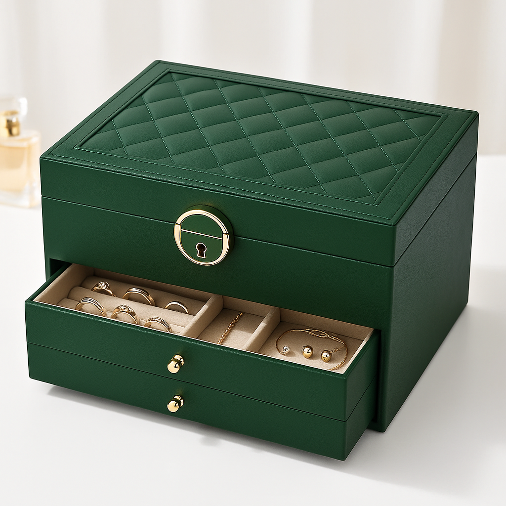 Portable Stackable Jewelry Case Drawer Organizer - Fesara