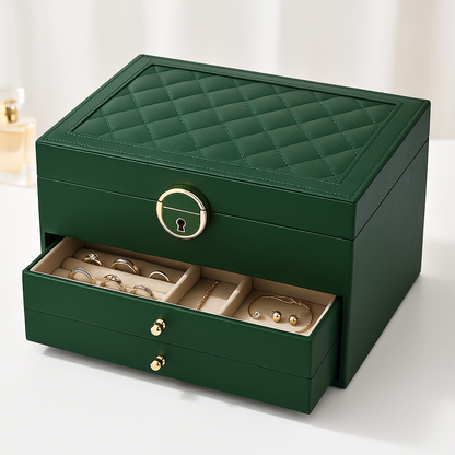Portable Stackable Jewelry Case Drawer Organizer - Fesara