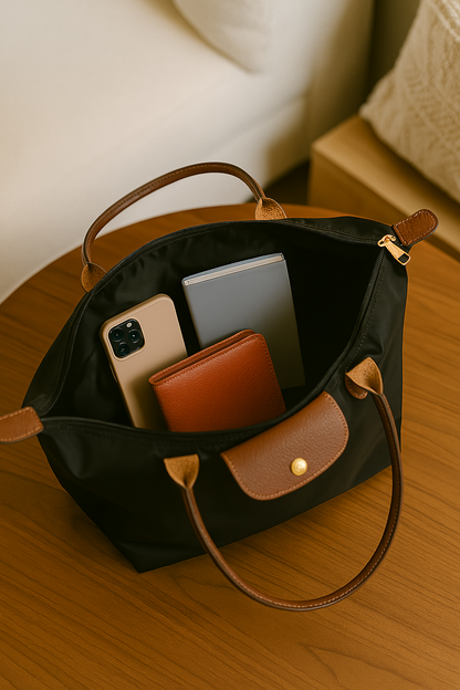 Elegant PU Leather Handbag Celeste – Versatile for Everyday, Business, and Events with Gold-Tone Accents 2