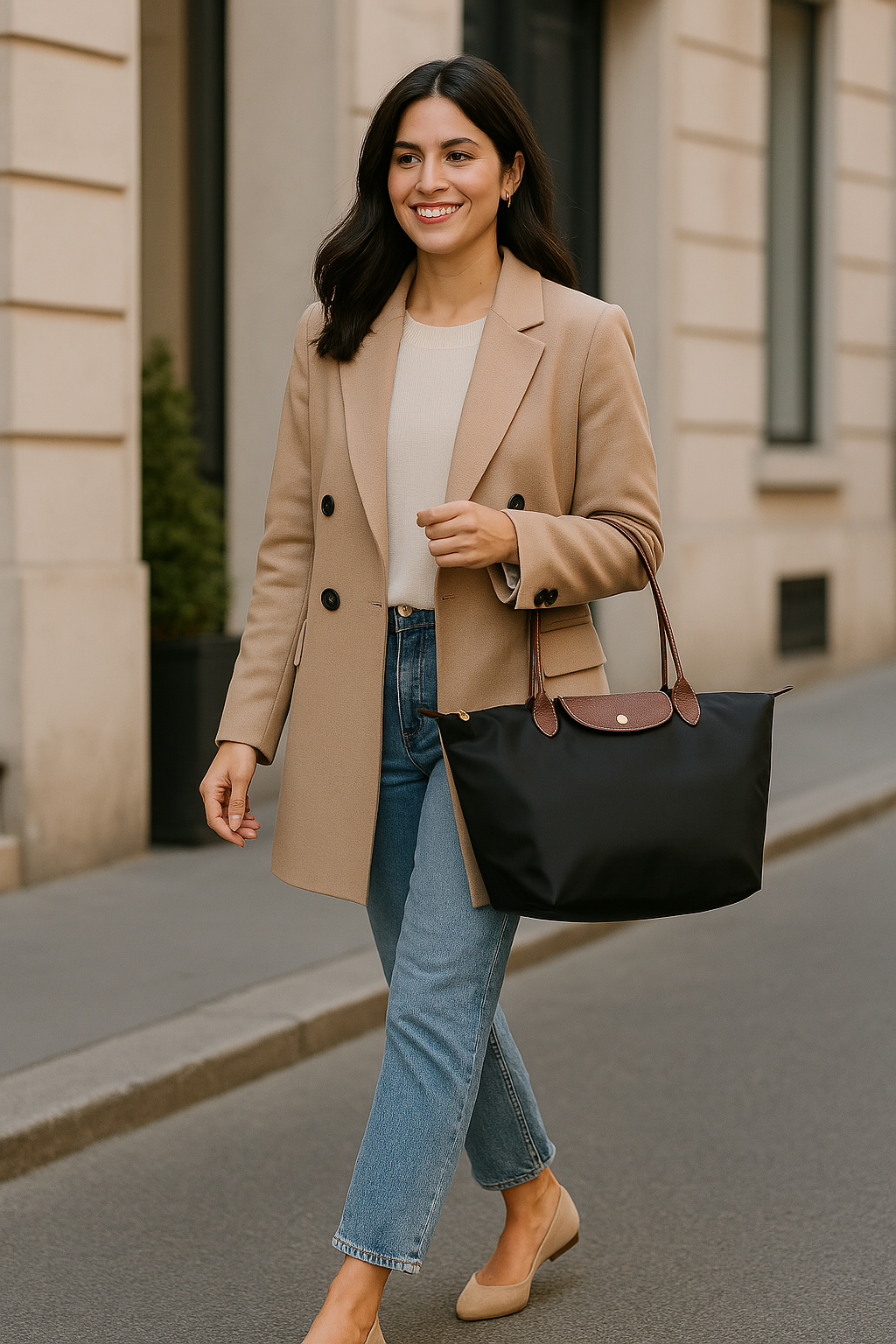 Elegant PU Leather Handbag Celeste – Versatile for Everyday, Business, and Events with Gold-Tone Accents 5