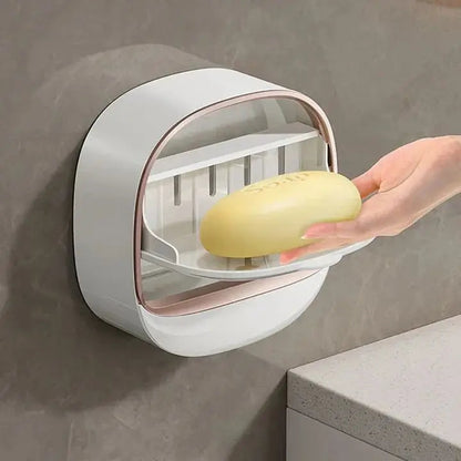 Stylish Bathroom Soap Holder with Drainage Tray - Fesara