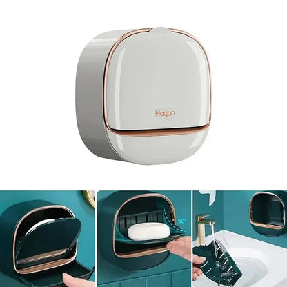 Stylish Bathroom Soap Holder with Drainage Tray