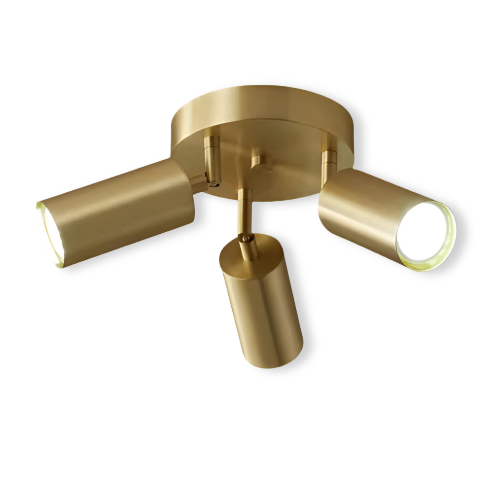 Luxury Brass LED Ceiling Light Modern Style