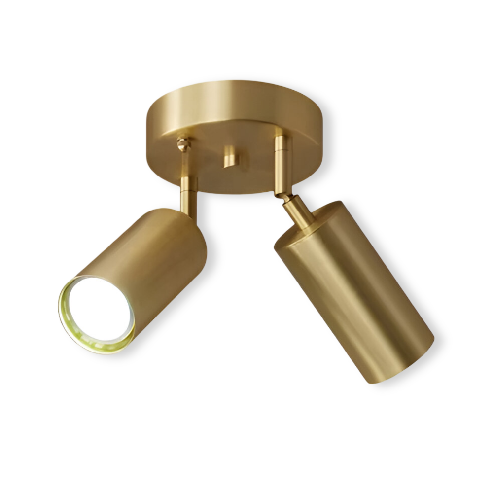Luxury Brass LED Ceiling Light Modern Style - Fesara