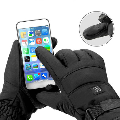 Warm Touchscreen Waterproof Heated Gloves for Men Women
