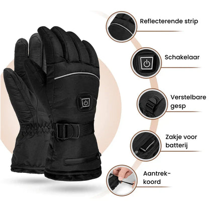 Warm Touchscreen Waterproof Heated Gloves for Men Women