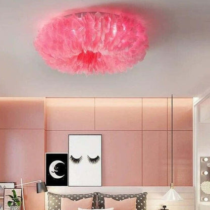 Chic Feather Pendant Ceiling Lamp