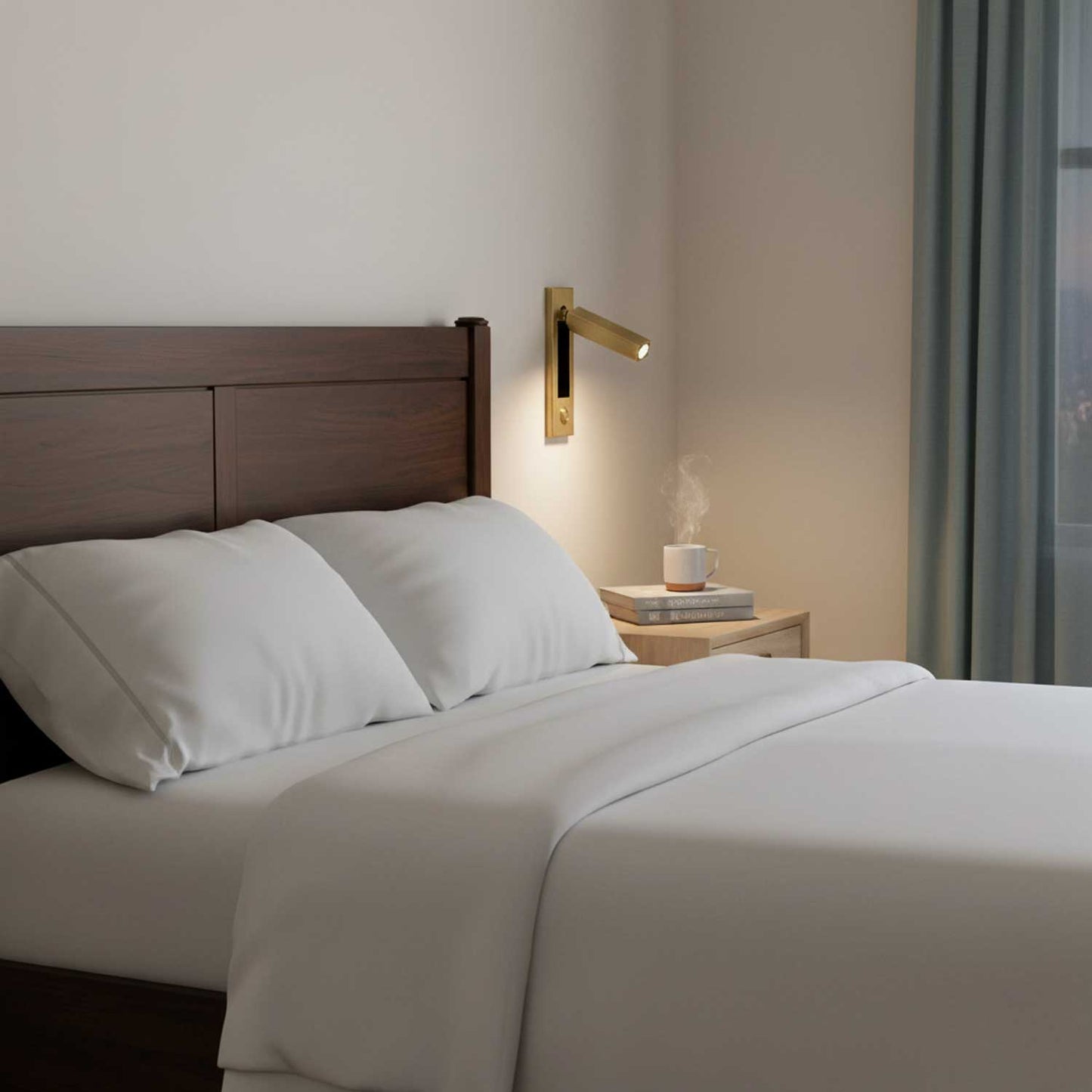 Sleek Contemporary Recessed LED Wall Light Fixture