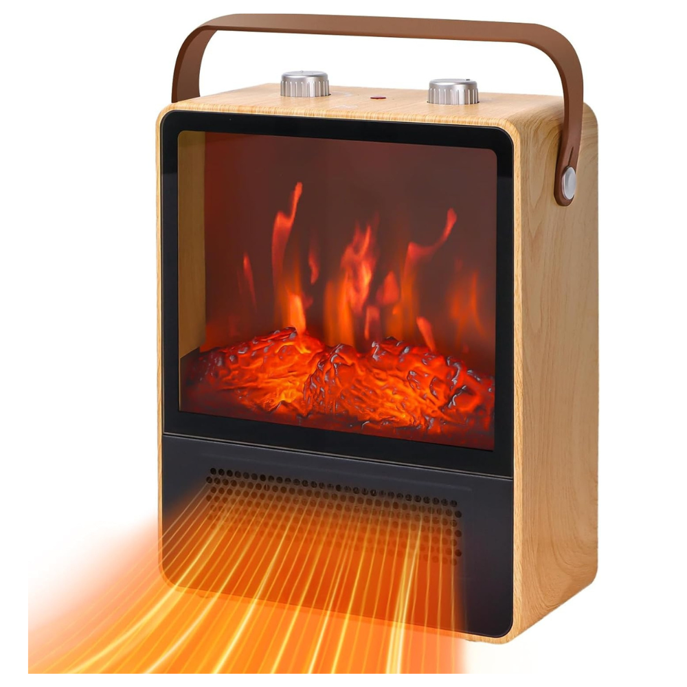 EmberGlow | Cozy 3D Flame Electric Fireplace Heater for Medium Rooms 2