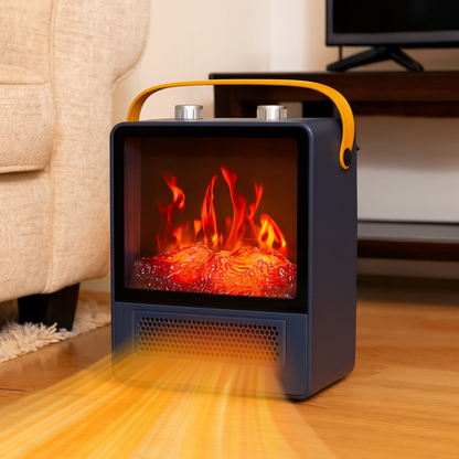 EmberGlow | Cozy 3D Flame Electric Fireplace Heater for Medium Rooms 4