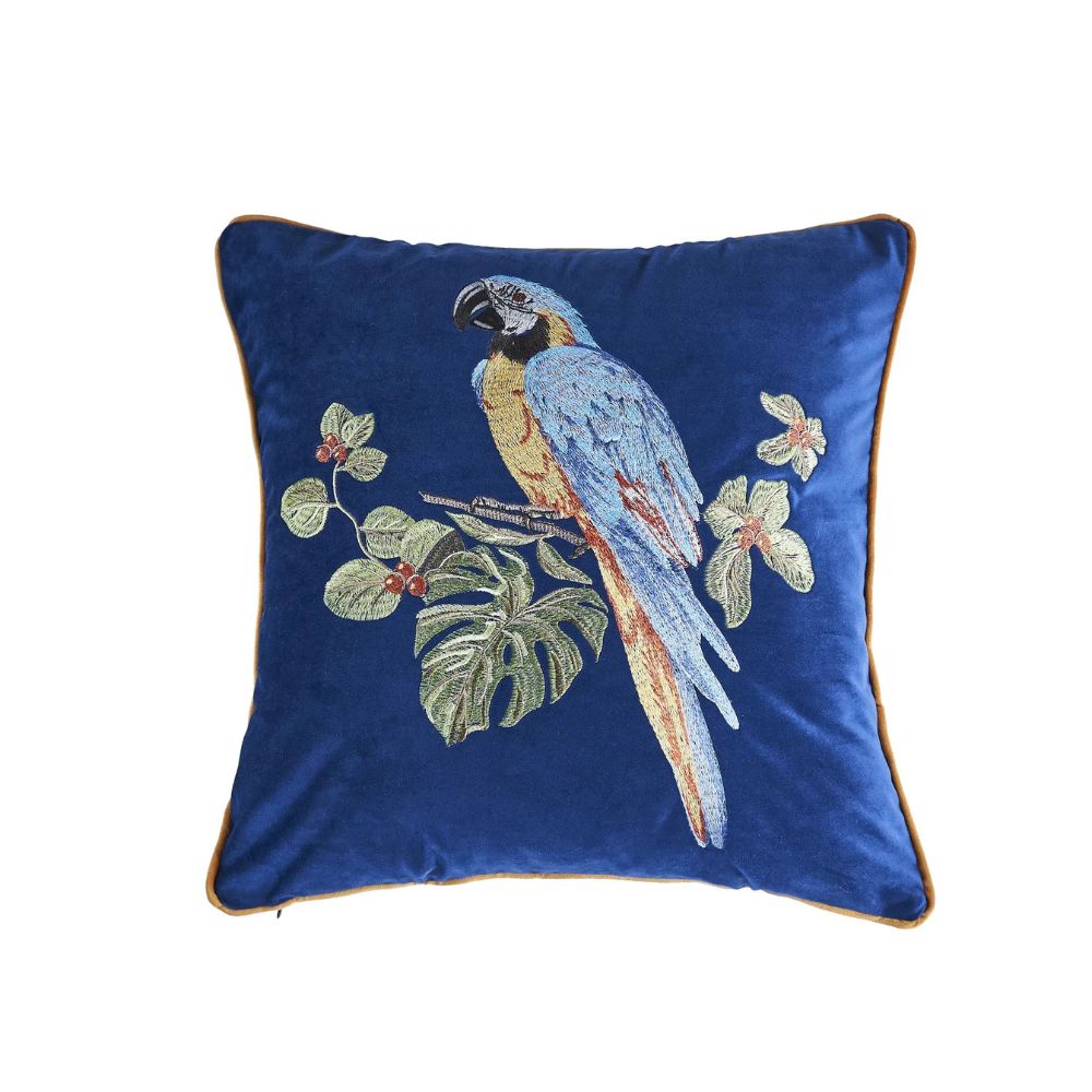 Colorful Bird Pattern Pillow