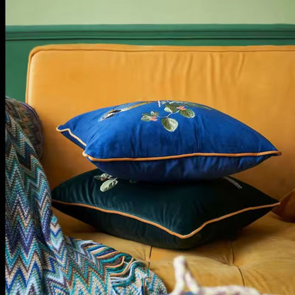 Colorful Bird Pattern Pillow