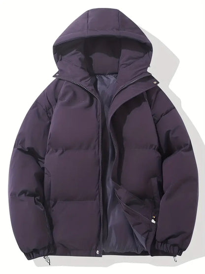 Relaxed Fit Hoodie Zip Up Jacket - Soft Comfort