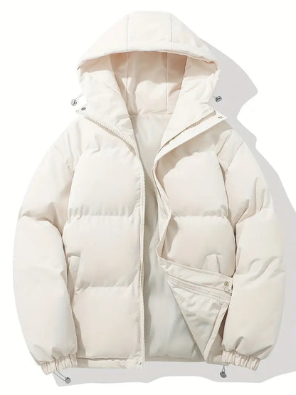 Relaxed Fit Hoodie Zip Up Jacket - Soft Comfort