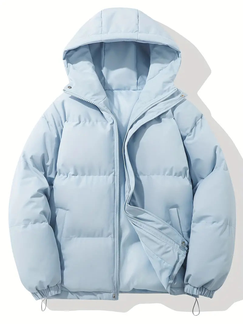 Relaxed Fit Hoodie Zip Up Jacket - Soft Comfort