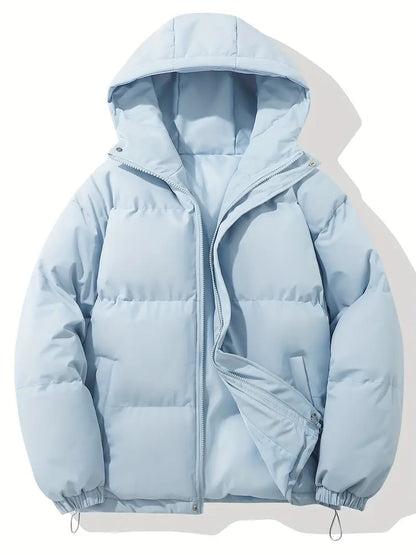 Relaxed Fit Hoodie Zip Up Jacket - Soft Comfort