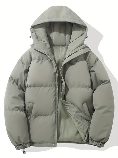 Relaxed Fit Hoodie Zip Up Jacket - Soft Comfort
