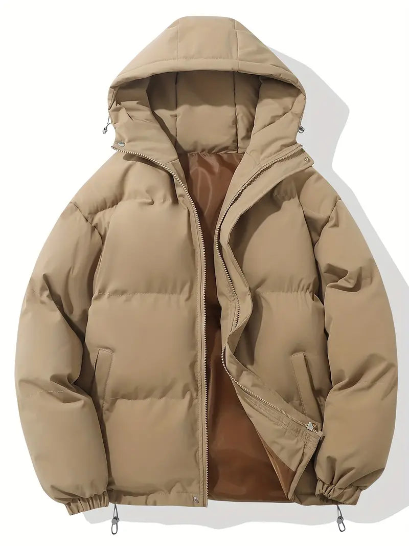 Relaxed Fit Hoodie Zip Up Jacket - Soft Comfort