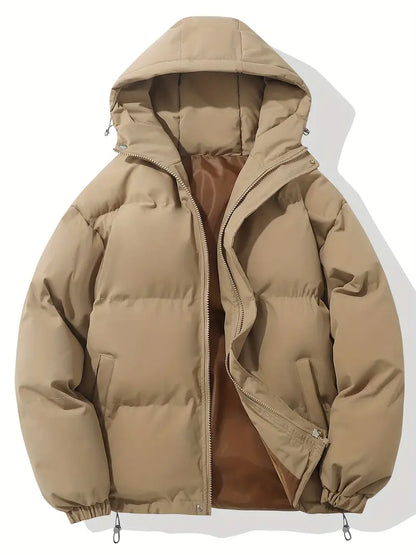 Relaxed Fit Hoodie Zip Up Jacket - Soft Comfort