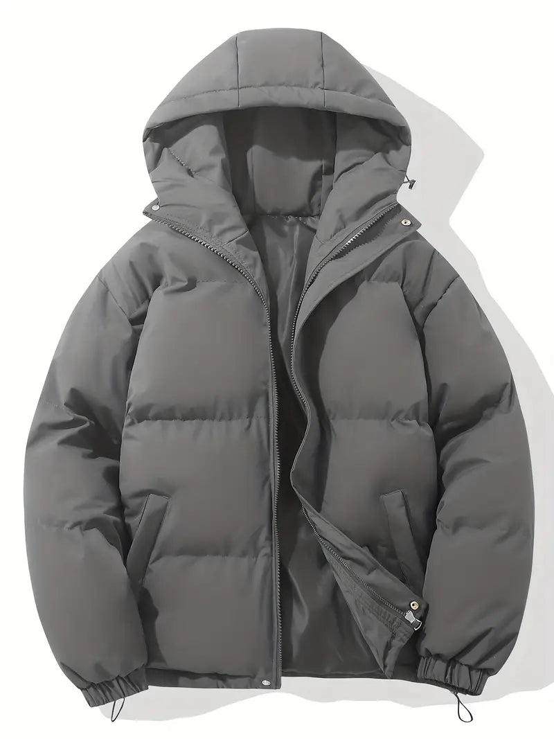 Relaxed Fit Hoodie Zip Up Jacket - Soft Comfort