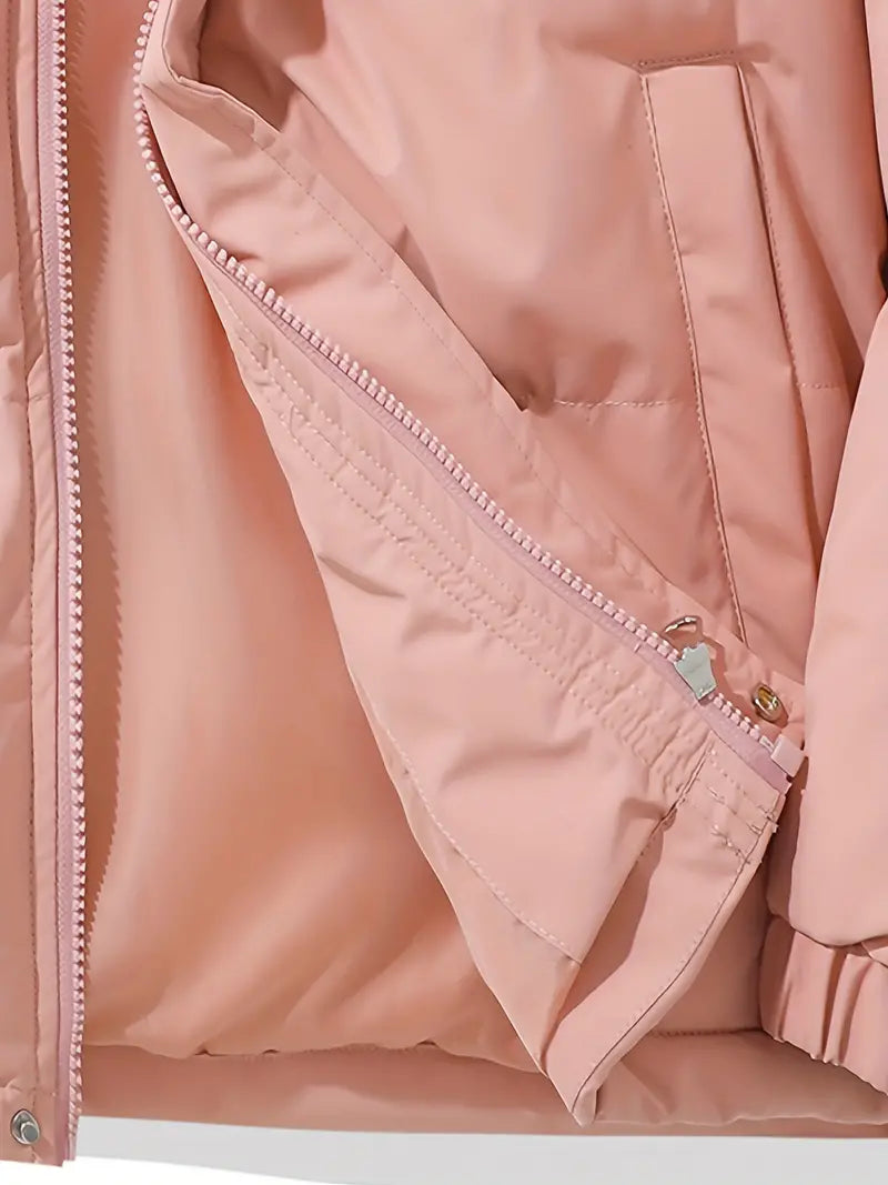 Relaxed Fit Hoodie Zip Up Jacket - Soft Comfort