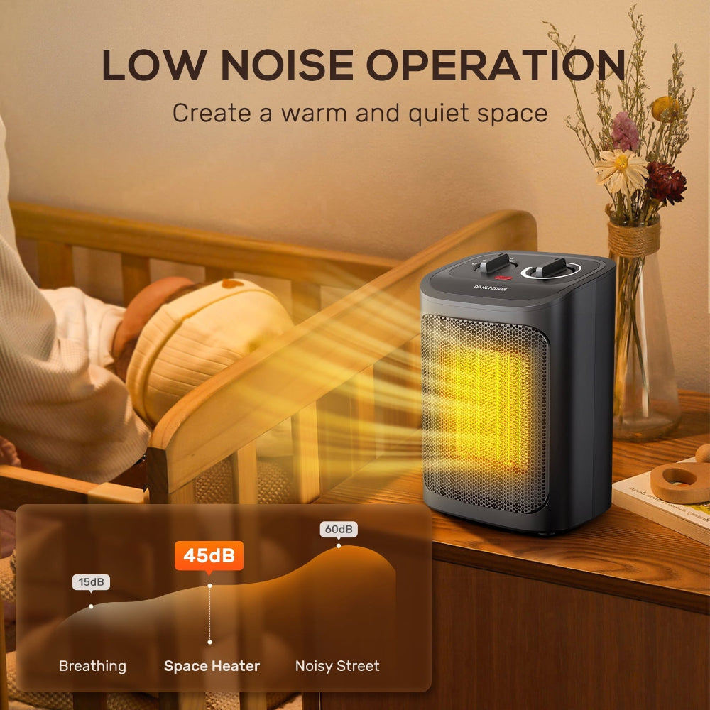 Energy Efficient Electric Space Heater Home Office Bedroom Use 5