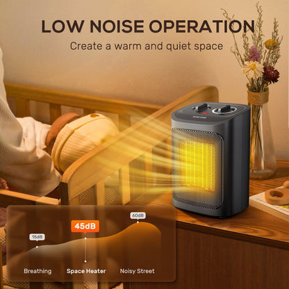 Energy Efficient Electric Space Heater Home Office Bedroom Use 5