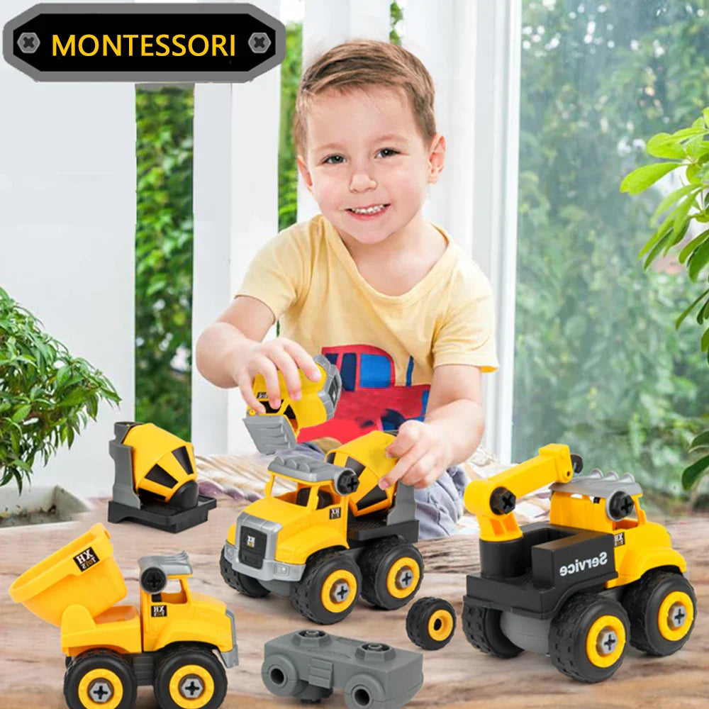 Fun Kids Construction Play Set with Vehicles