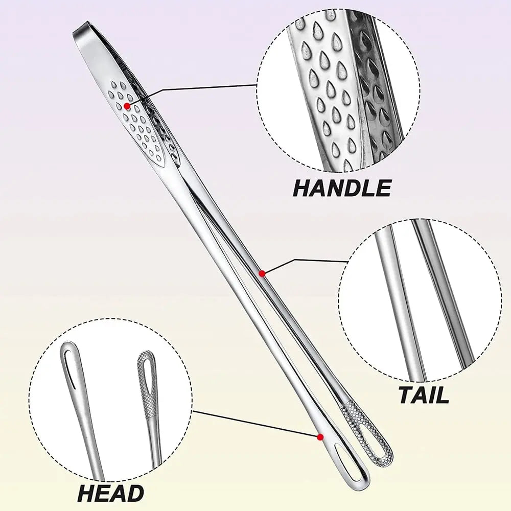 Premium Stainless Steel BBQ Tongs for Grilling