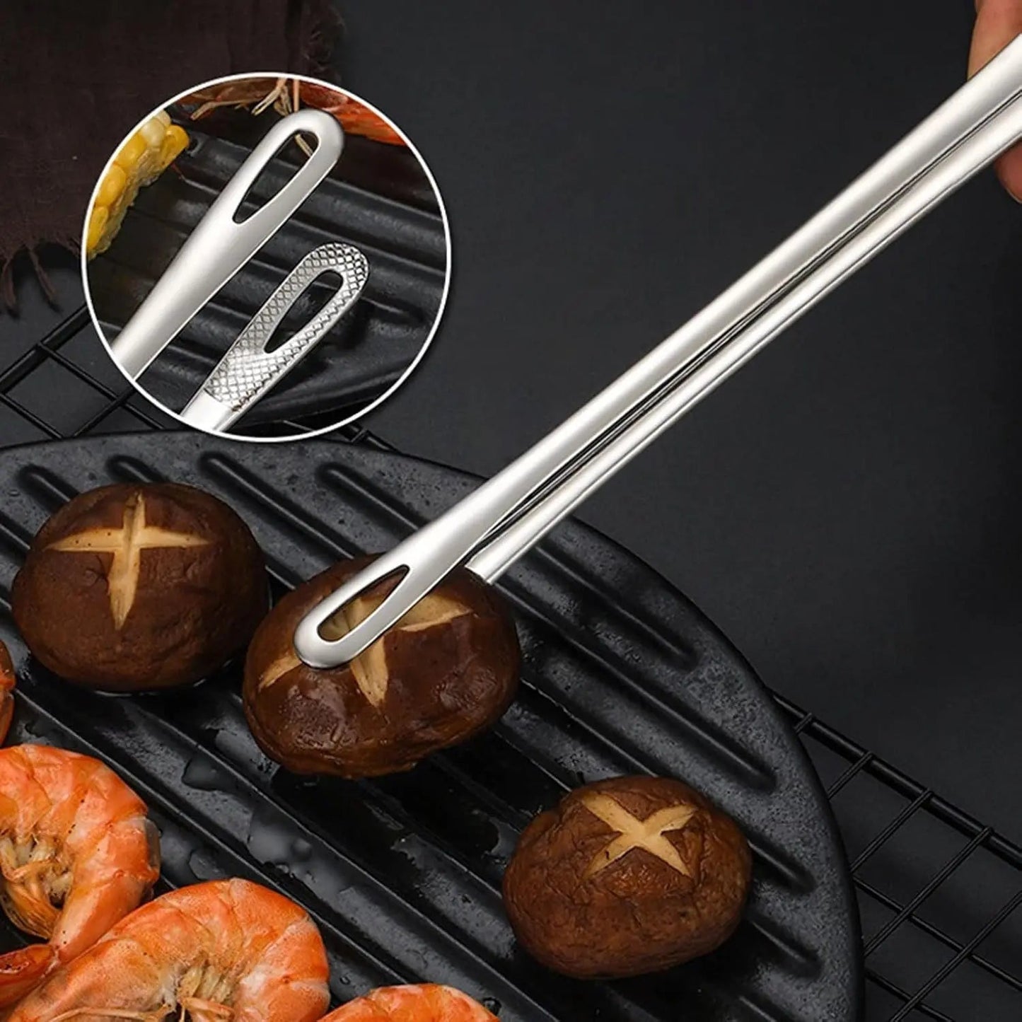 Premium Stainless Steel BBQ Tongs for Grilling - Fesara