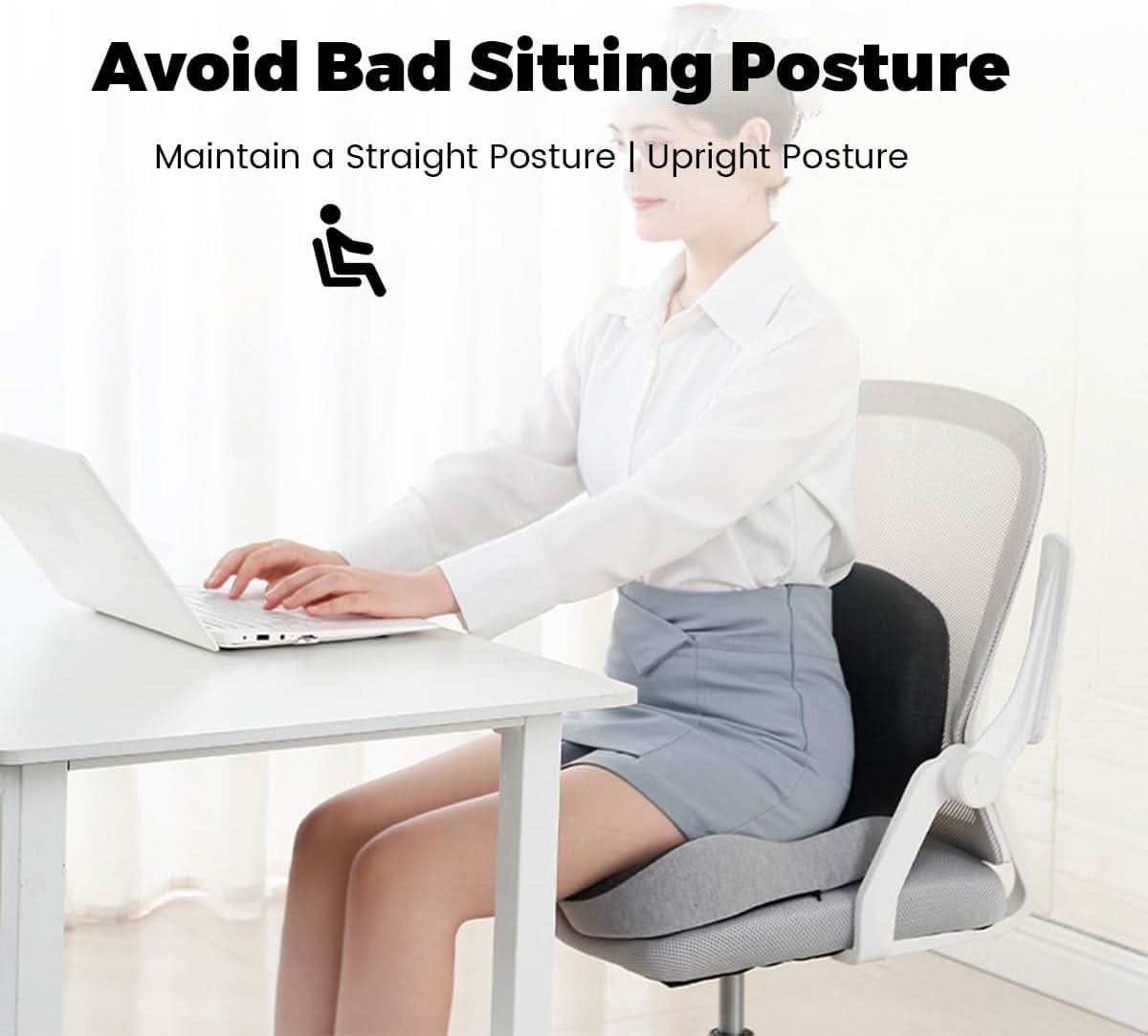 Orthopedic Memory Foam Back Support Cushion