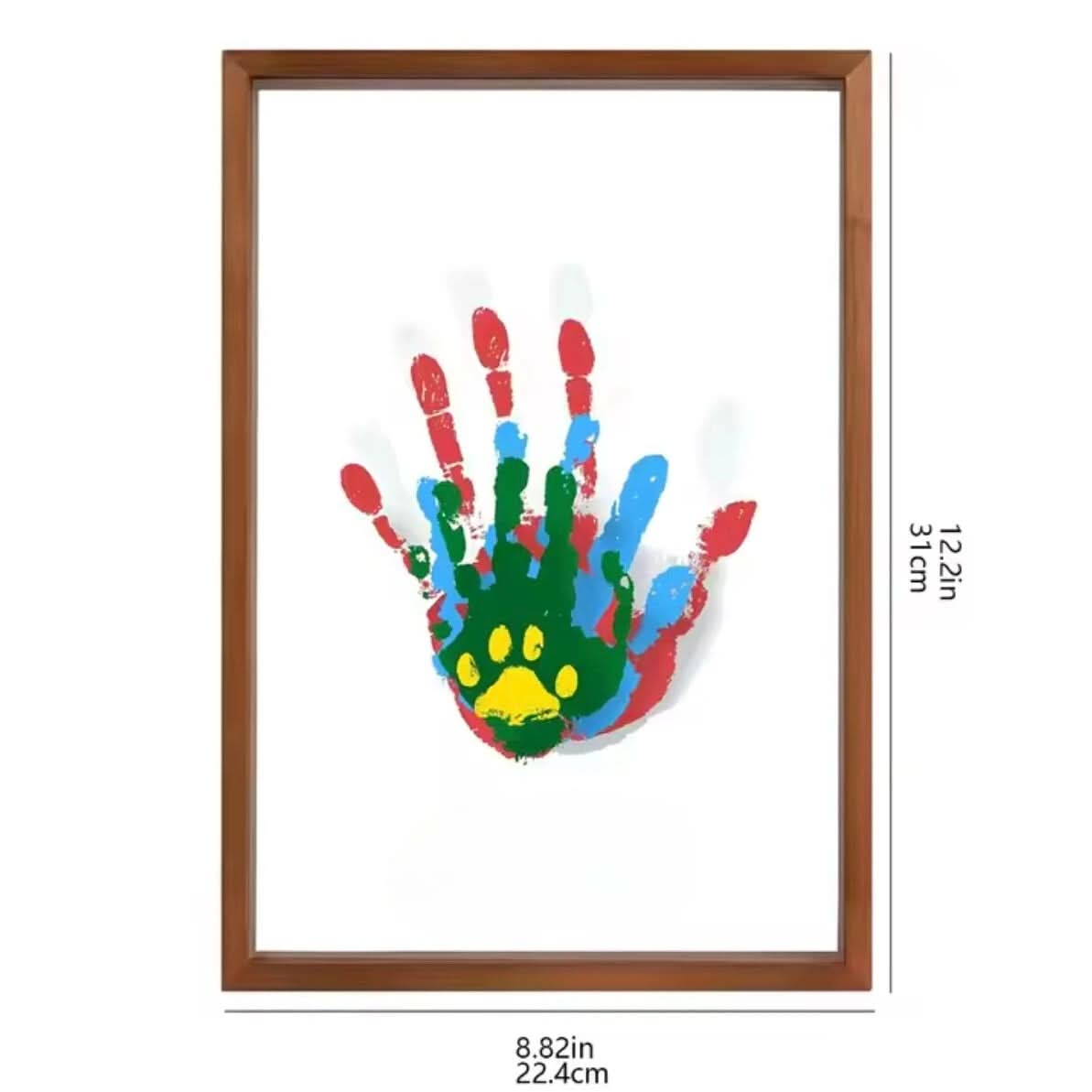 Personalized Baby Wooden Handprint Frame