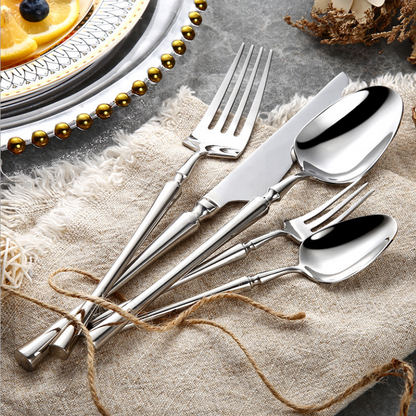 Premium Quality Stainless Steel 24pc Silverware Set - Fesara