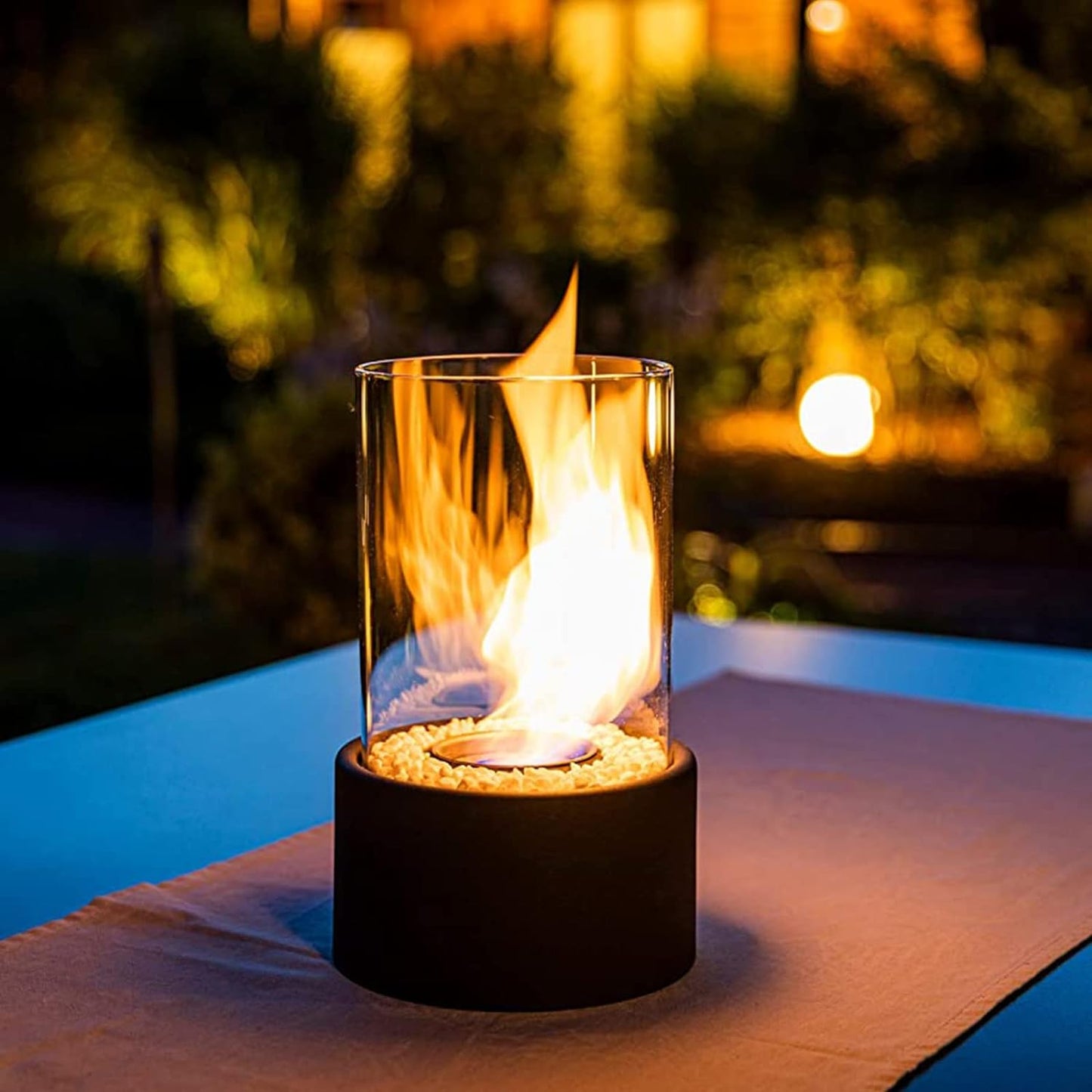 Traditional Glass Oil Lamp with Warm Soft Light