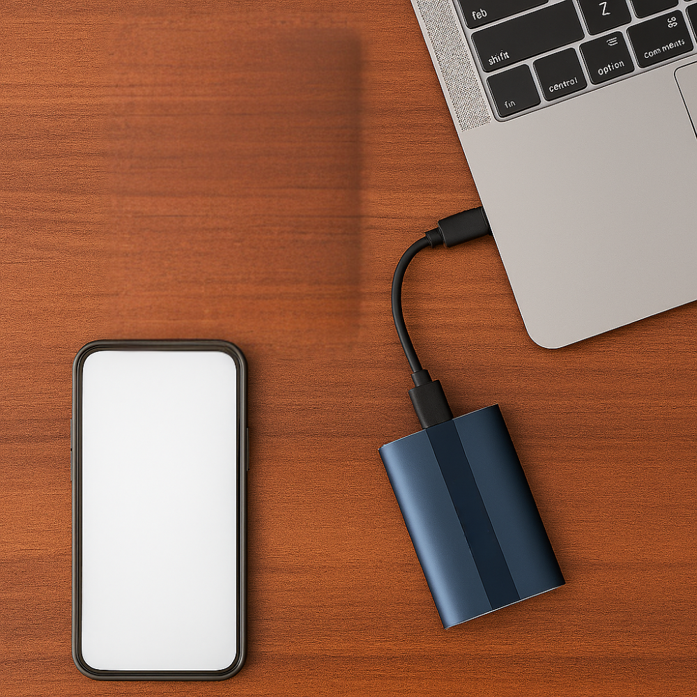 External Hard Drive Portable SSD High Speed USB-C Compact Storage 3