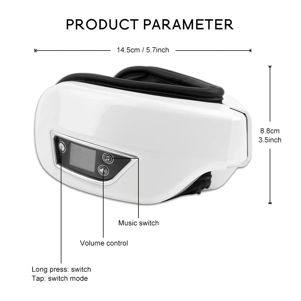 Relaxing Eye Massager with Heat and Vibration Therapy
