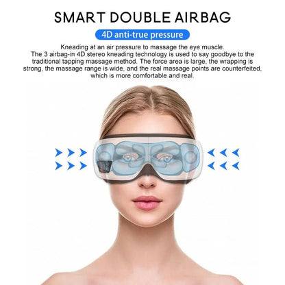 Eyeglow Smart 6D Eye Massager – Air, Heat & Vibration Massage with Bluetooth & Folding Function 3