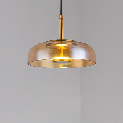 Contemporary Glass Hanging Pendant Light Fixture