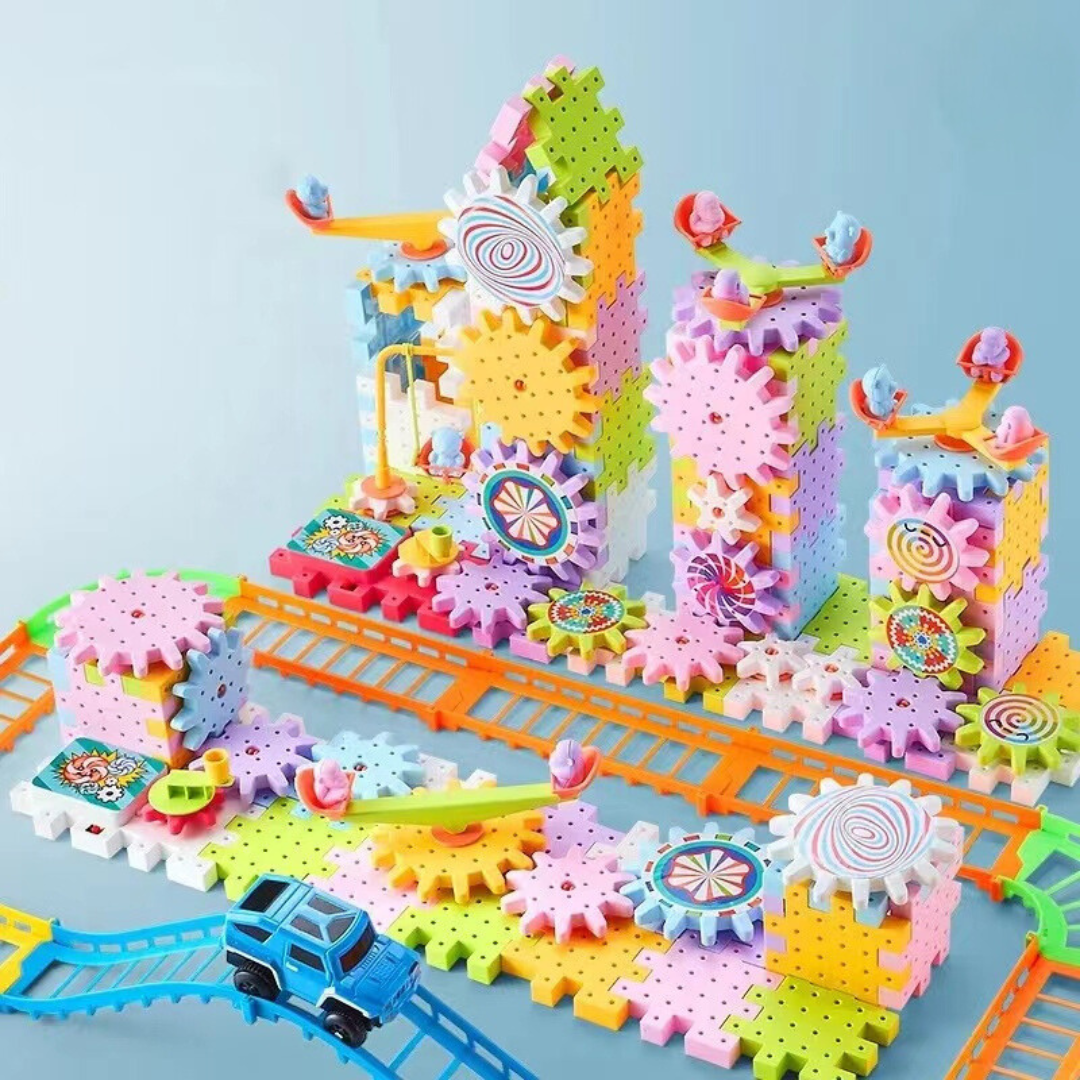 Creative Spinning Wooden Building Blocks Set