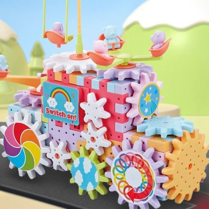 Creative Spinning Wooden Building Blocks Set