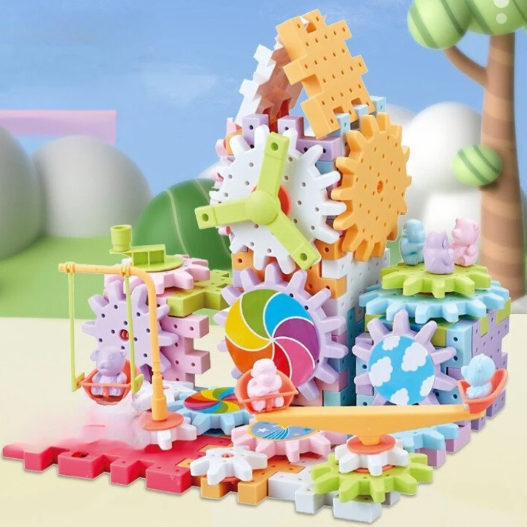Creative Spinning Wooden Building Blocks Set