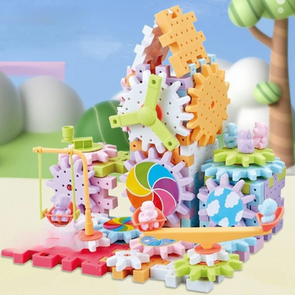 Creative Spinning Wooden Building Blocks Set