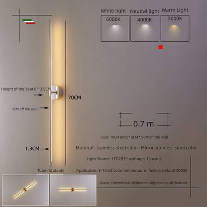 Flexible Extendable Arm Wall Lamp