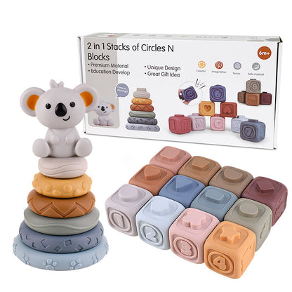 Soft Baby Building Blocks - Educational Montessori Toy
