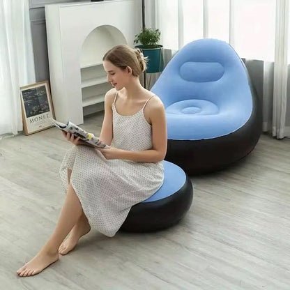 Comfy Fauler Sofa with Recliner Footrest