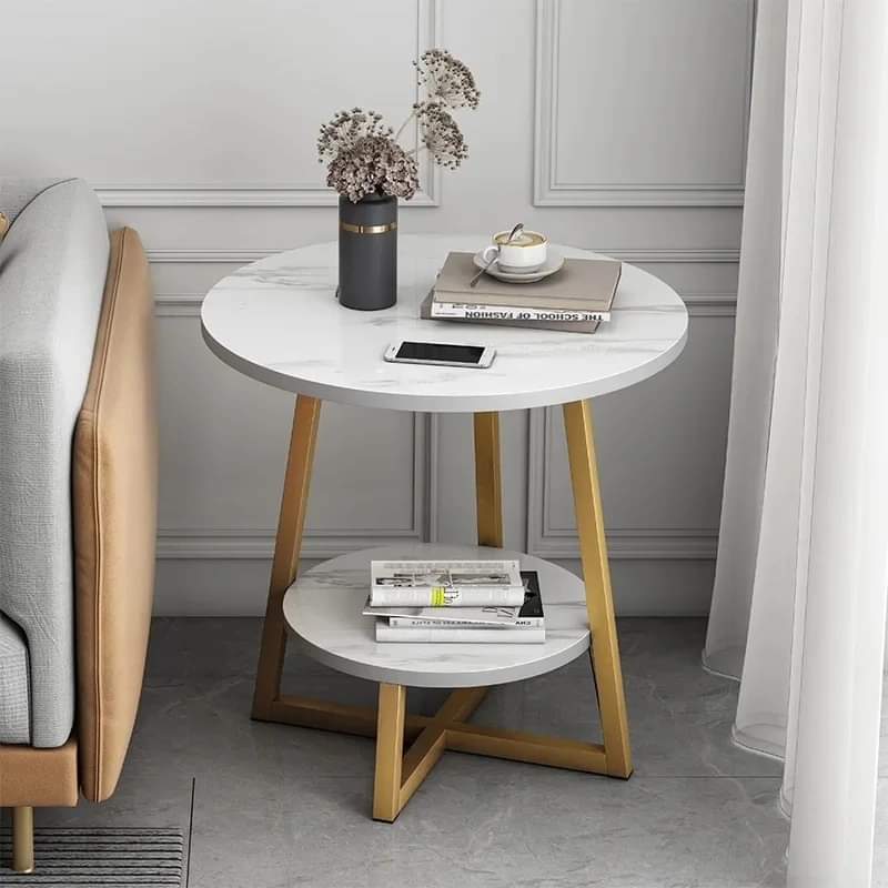 Fesara | Elegant Marble Effect Table - Fesara