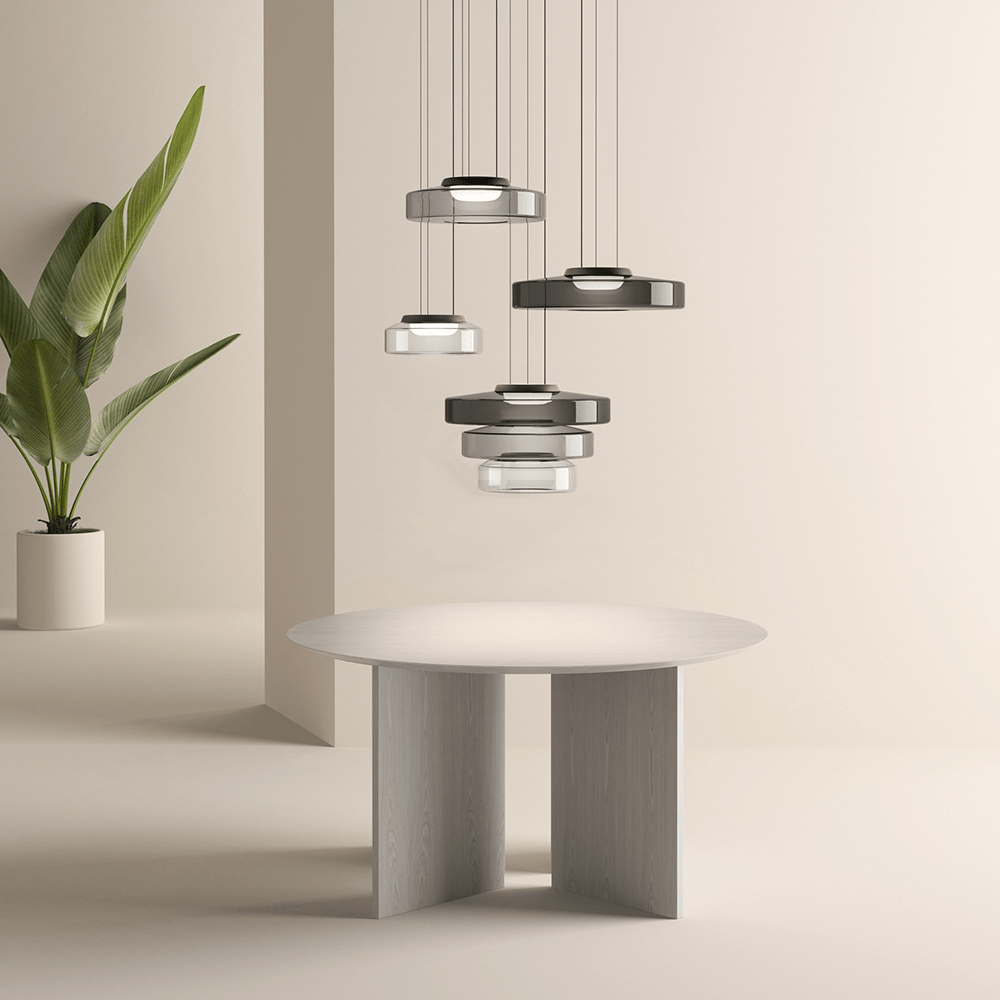 Stylish Glass Pendant Light in Retro Design