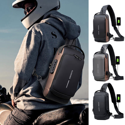 Secure Crossbody Bag with USB Charging Pocket