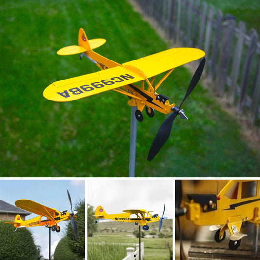 Vintage Airplane Garden Decor - Fesara