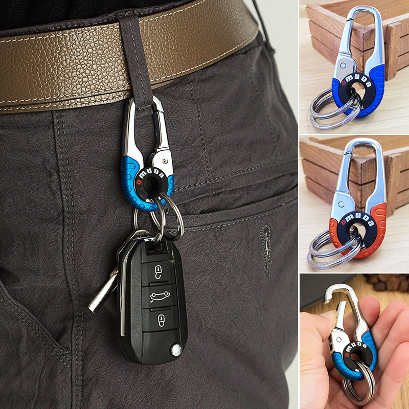 Unique Silver Tone Metal Keychain
